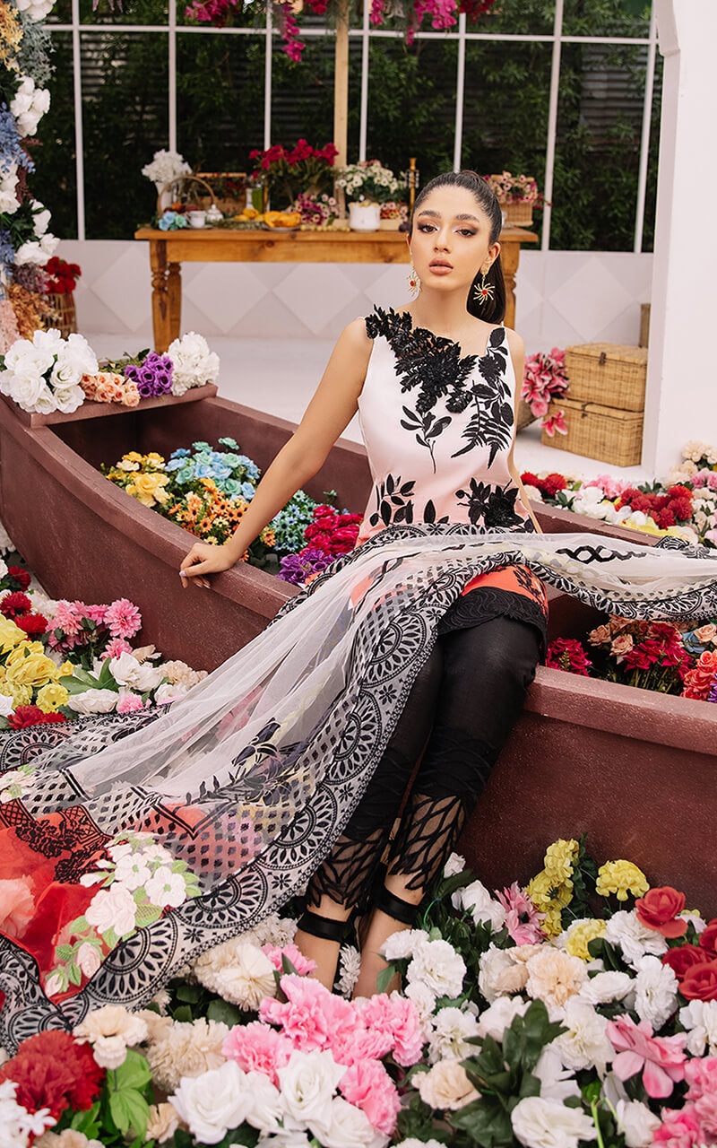 ZINNIA AR-5B | Asifa & Nabeel | Ariana | Luxury Lawn Eid Edit'21