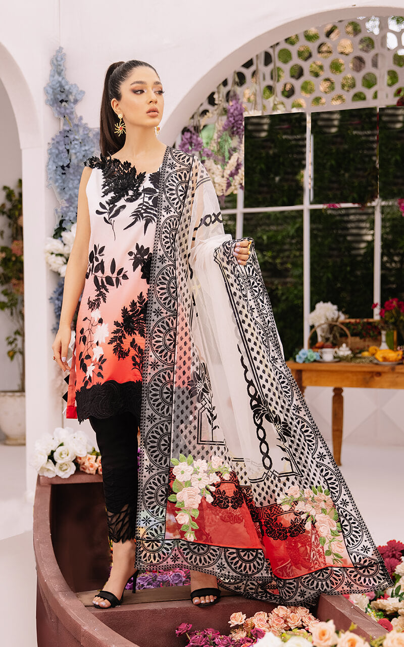 ZINNIA AR-5B | Asifa & Nabeel | Ariana | Luxury Lawn Eid Edit'21