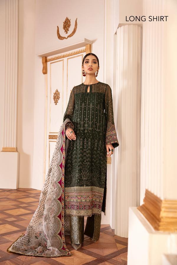 Viridian | Baroque | Chantelle | Embroidered Chiffon