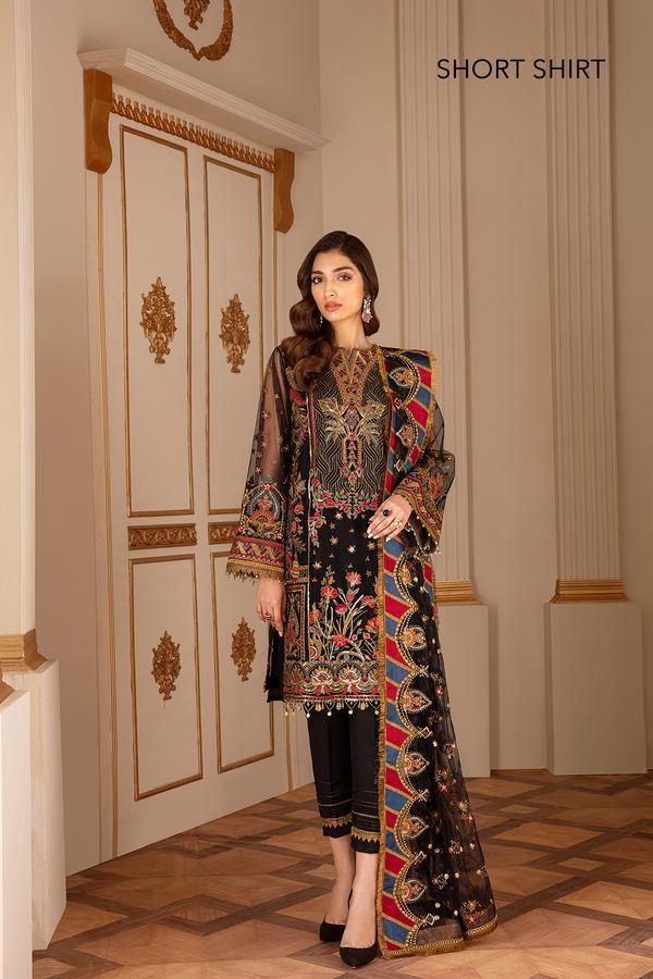 Sable | Baroque | Chantelle | Embroidered Chiffon