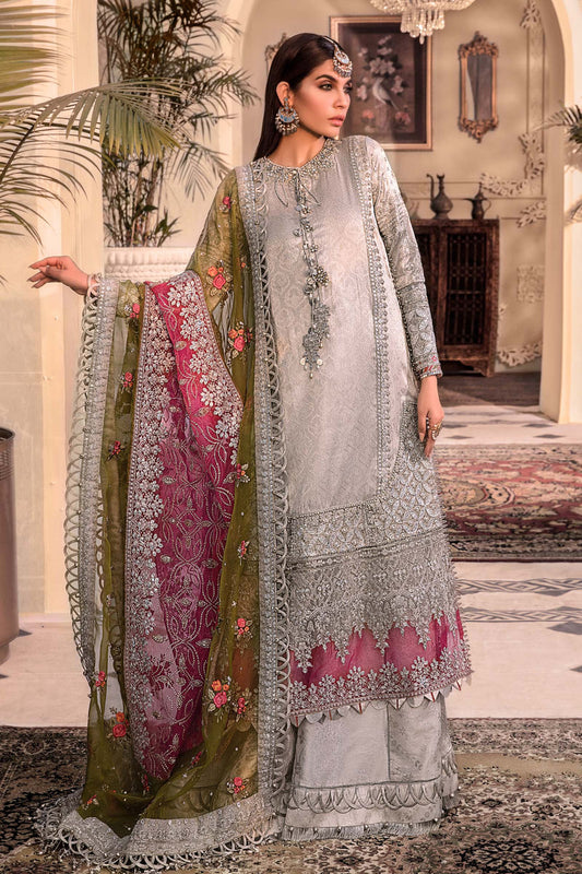 Silver BD-2601 | Maria B | Mbroidered | Eid Heritage Collection 23