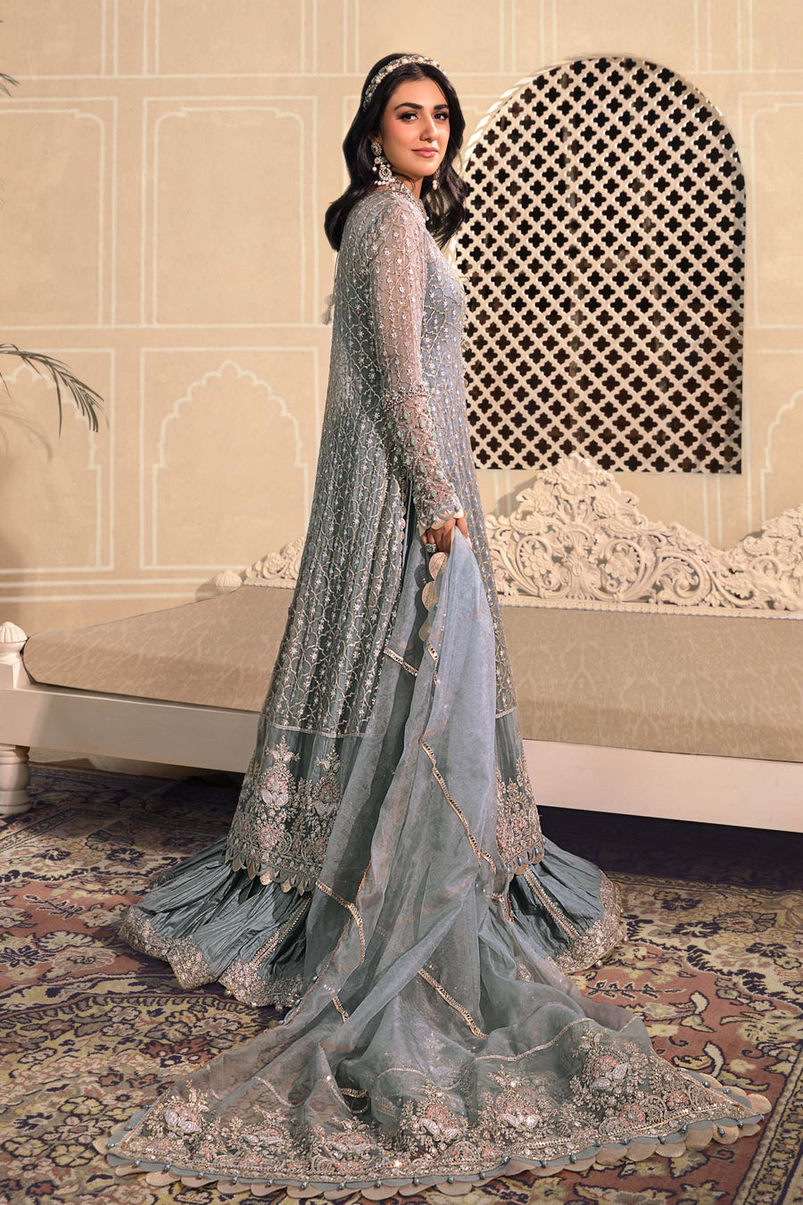 Blue BD-2602 | Maria B | Mbroidered | Eid Heritage Collection 23