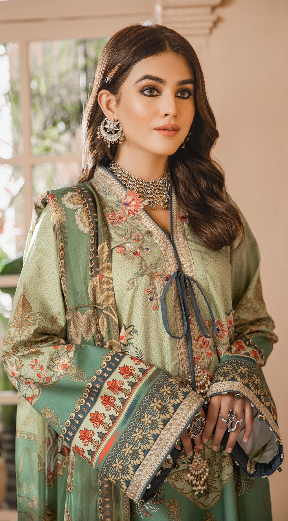 Shahnaz | Anaya by Kiran Chaudhry | Noor Bano | Unstitched Embroidered Cambric Collection'21