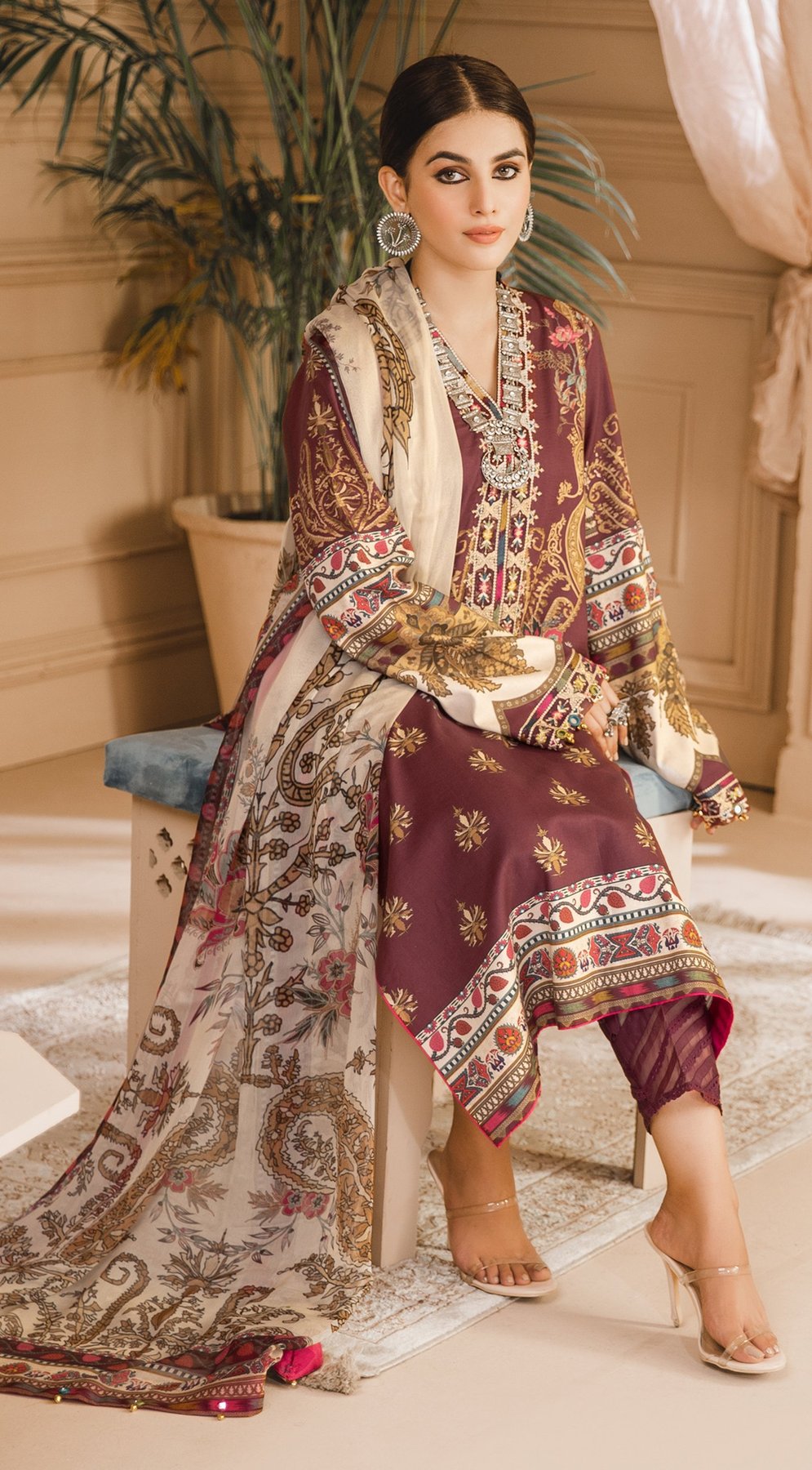 Amaya | Anaya by Kiran Chaudhry | Noor Bano | Unstitched Embroidered Cambric Collection'21