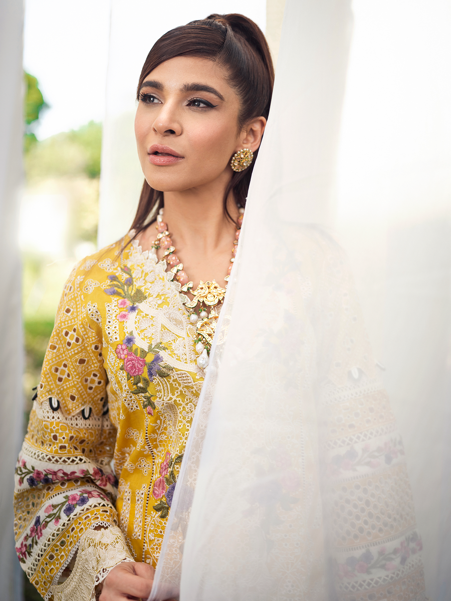 Lemon Garden | Maryam Hussain | Luxury Lawn Collection 2022