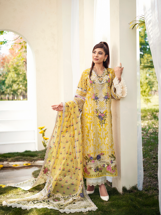 Lemon Garden | Maryam Hussain | Luxury Lawn Collection 2022