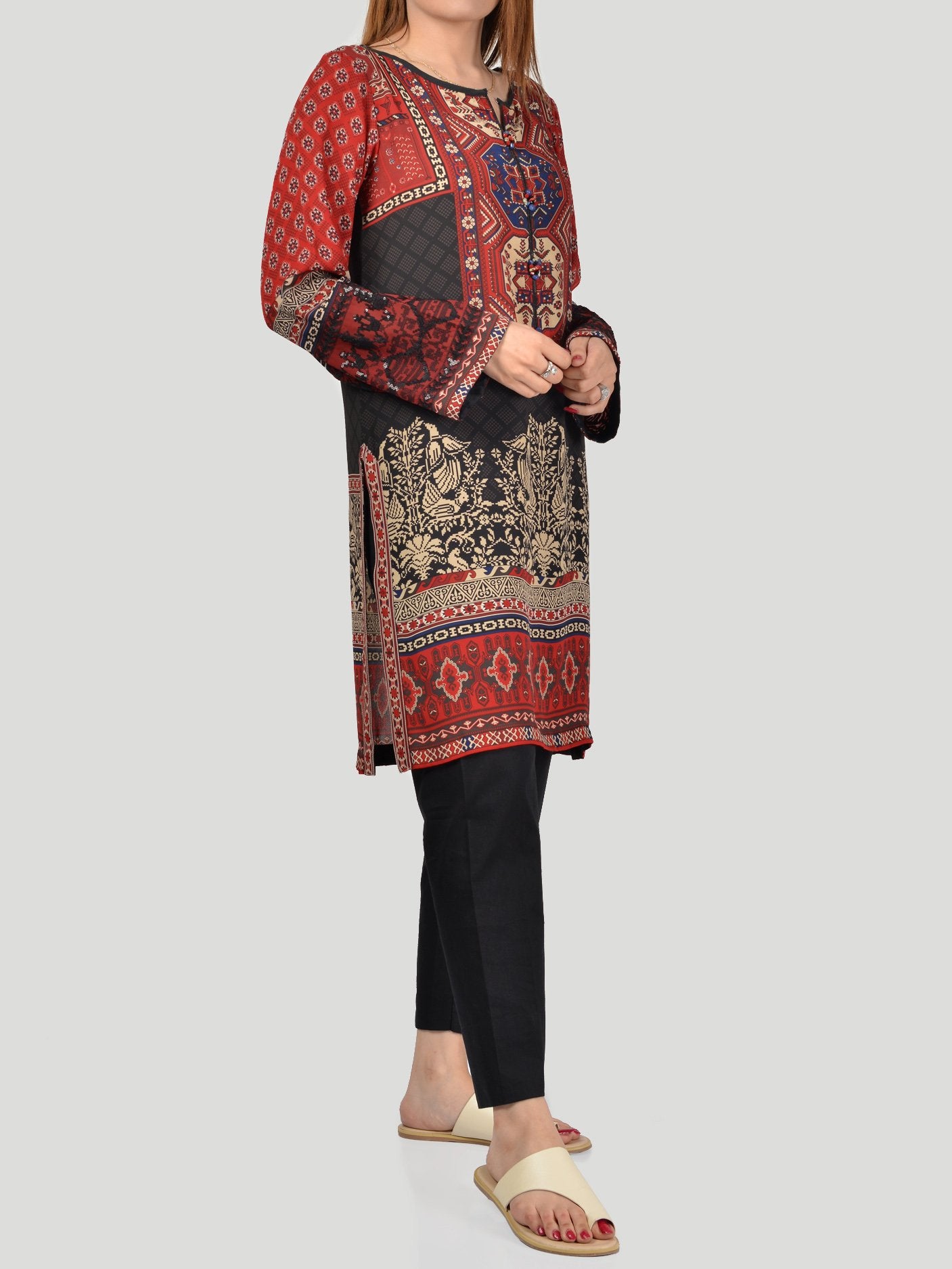 Embroidered Grip Shirt (F1007) by Limelight