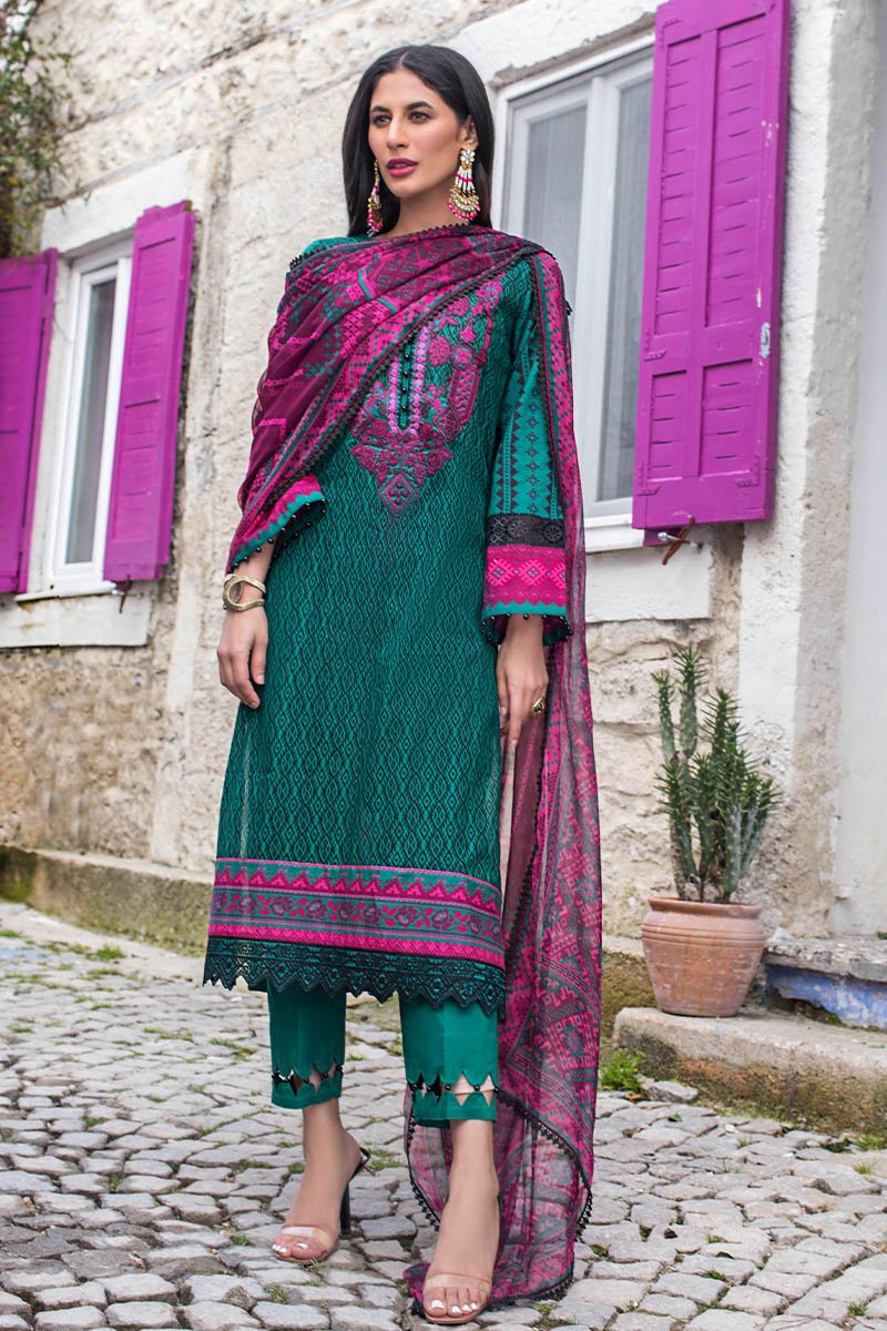 Emerald Elegance B | Zainab Chottani | Tahra Lawn 2021