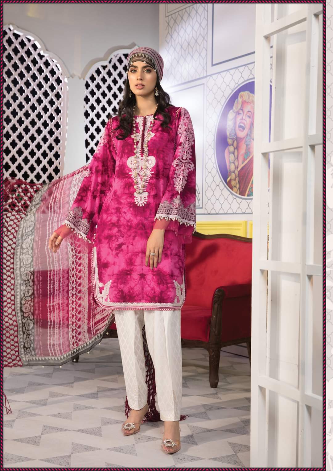 MPT-1106-A | Maria B  | Mprints Summer Festive Lawn'21