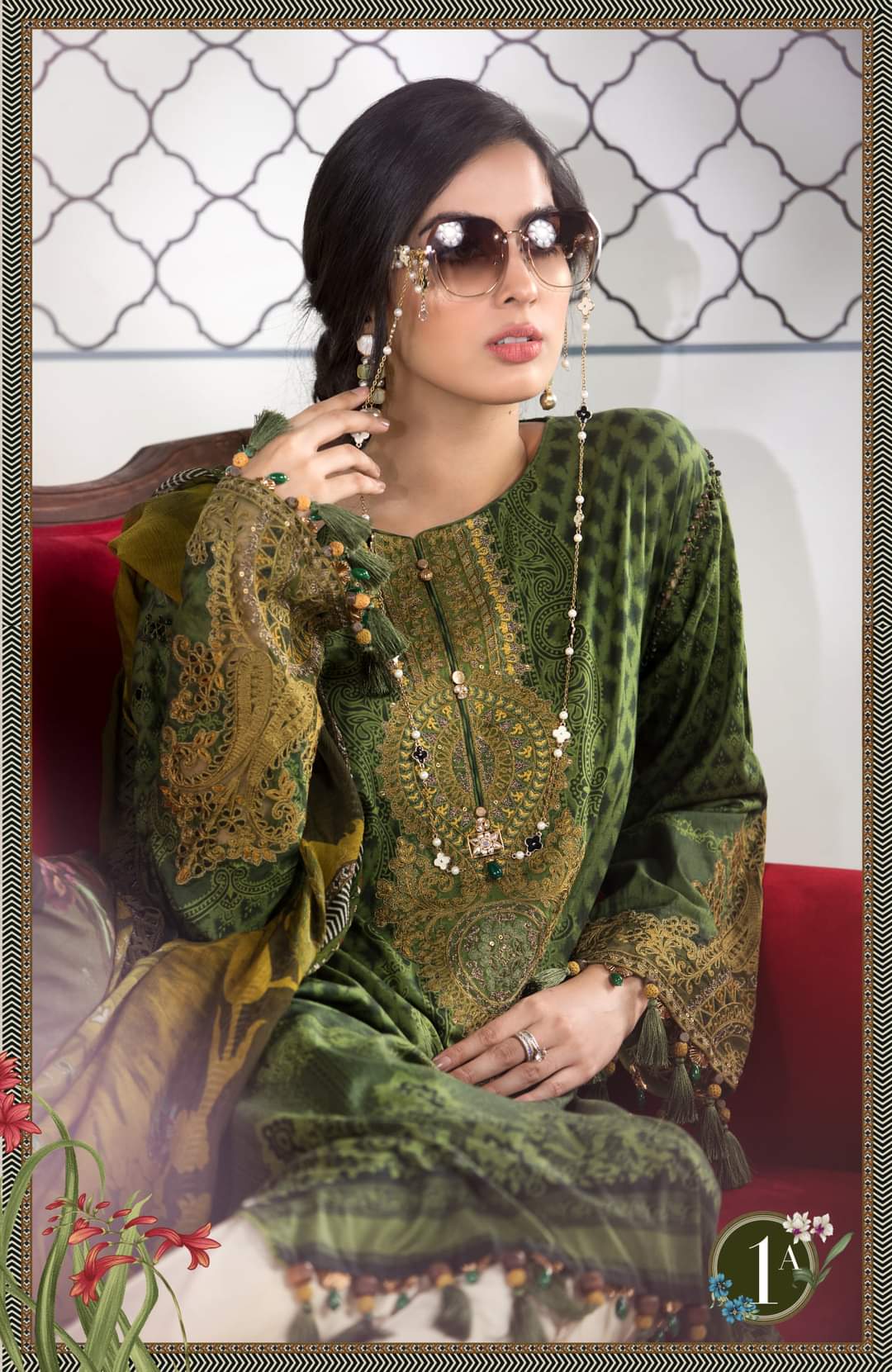 MPT-1101-A | Maria B  | Mprints Summer Festive Lawn'21