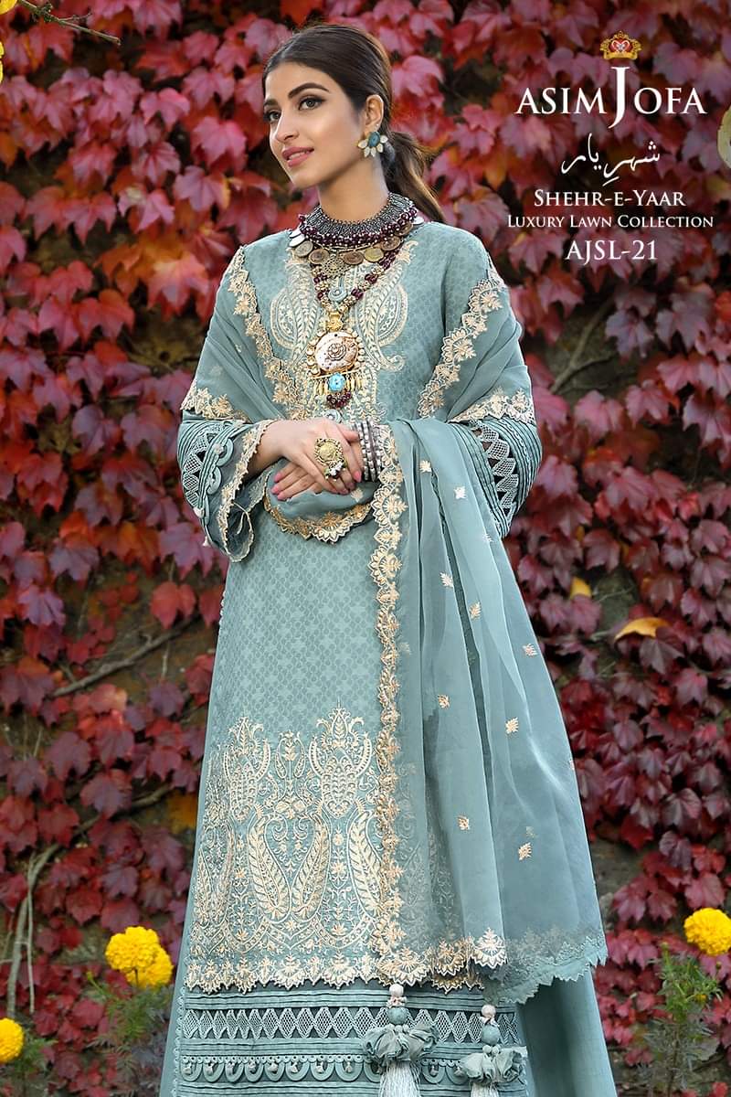 AJSL - 21 | Asim Jofa | Shehr - E - Yaar Luxury Lawn Collection 2022