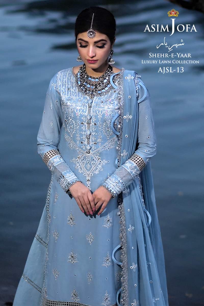 AJSL - 13 | Asim Jofa | Shehr - E - Yaar Luxury Lawn Collection 2022