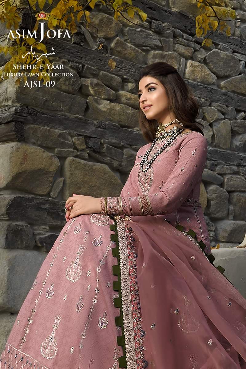 AJSL - 09 | Asim Jofa | Shehr - E - Yaar Luxury Lawn Collection 2022