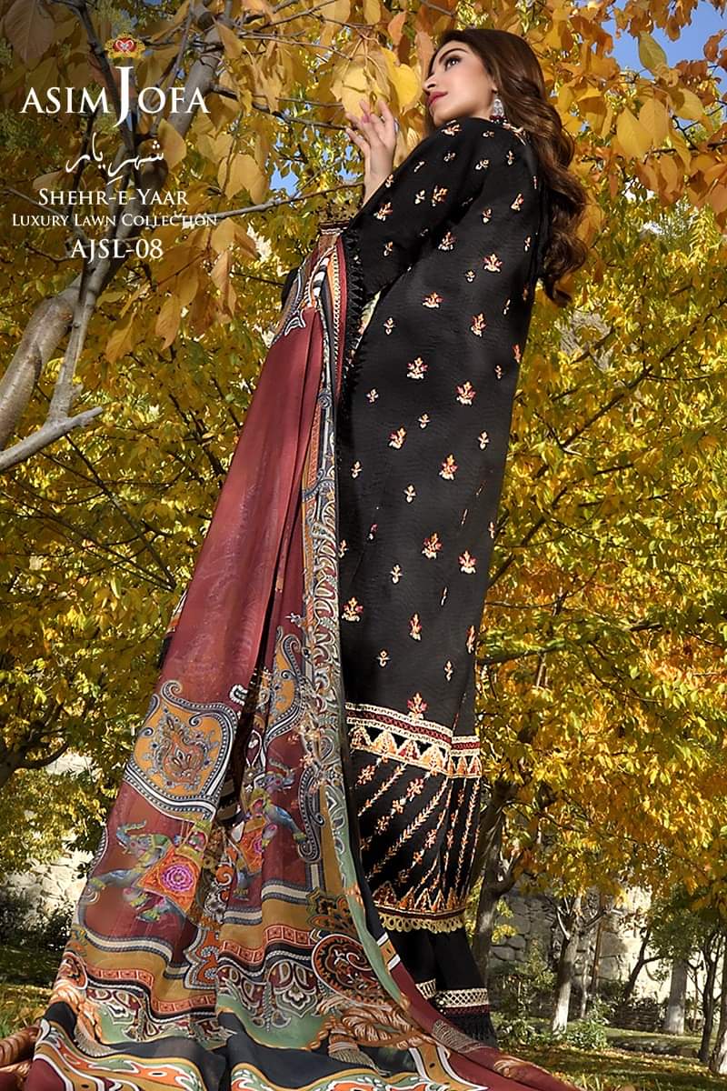 AJSL - 08 | Asim Jofa | Shehr - E - Yaar Luxury Lawn Collection 2022