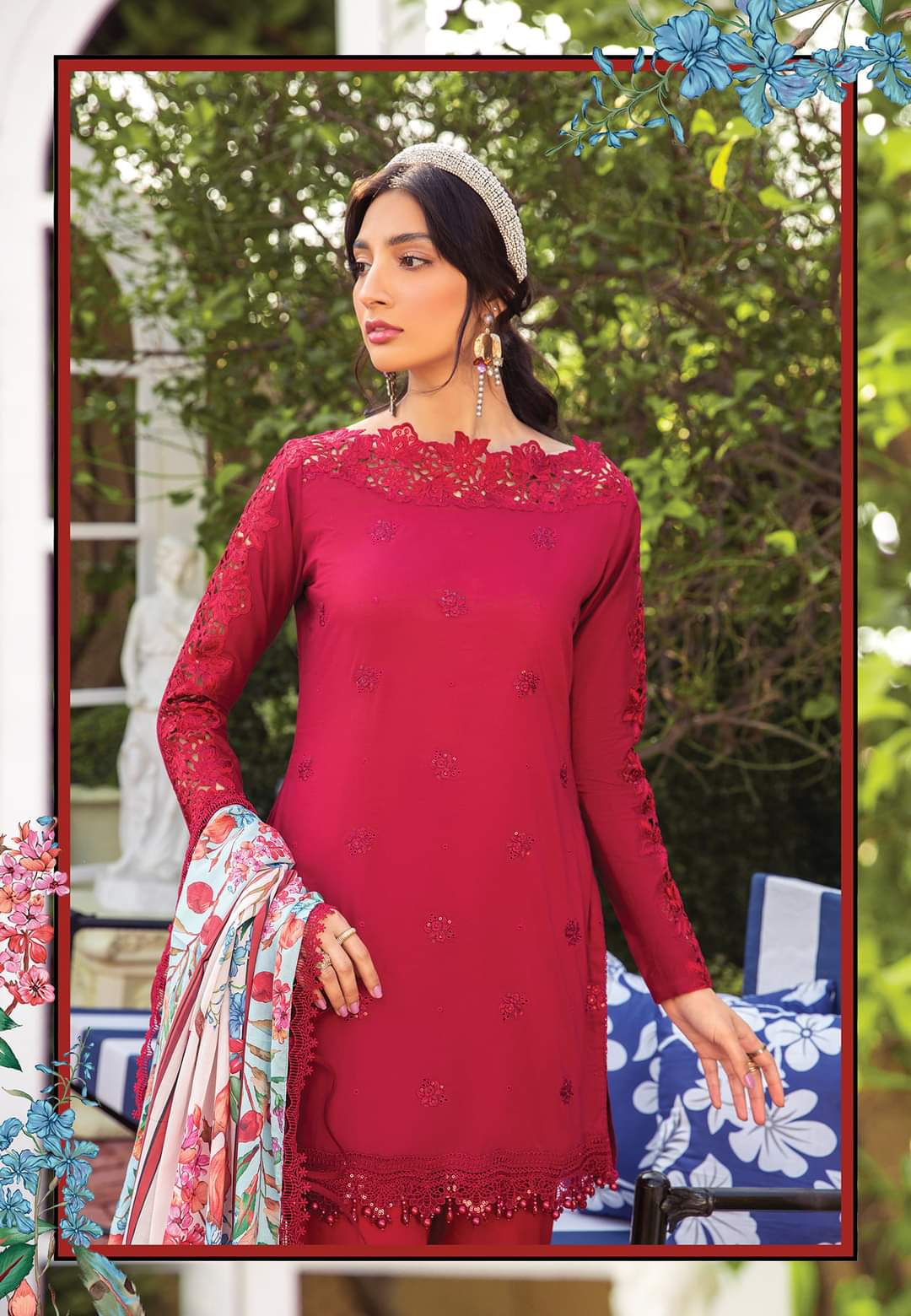 3B | Maria B | Secret Garden | Mprints Spring Summer Lawn Collection 2022