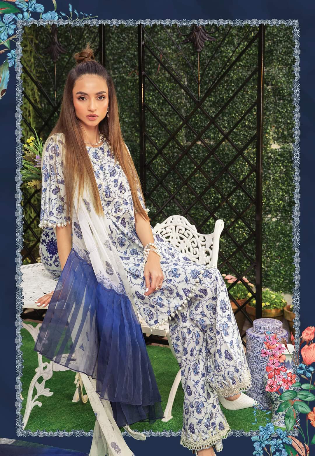 6A | Maria B | Secret Garden | Mprints Summer Lawn Collection 2022