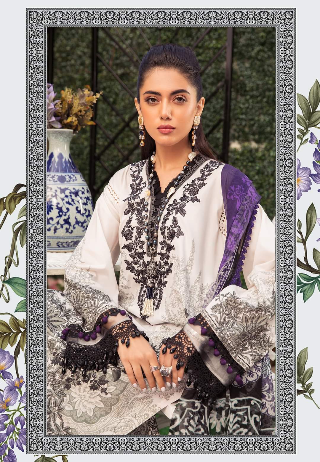 7A | Maria B | Secret Garden | Mprints Summer Lawn Collection 2022