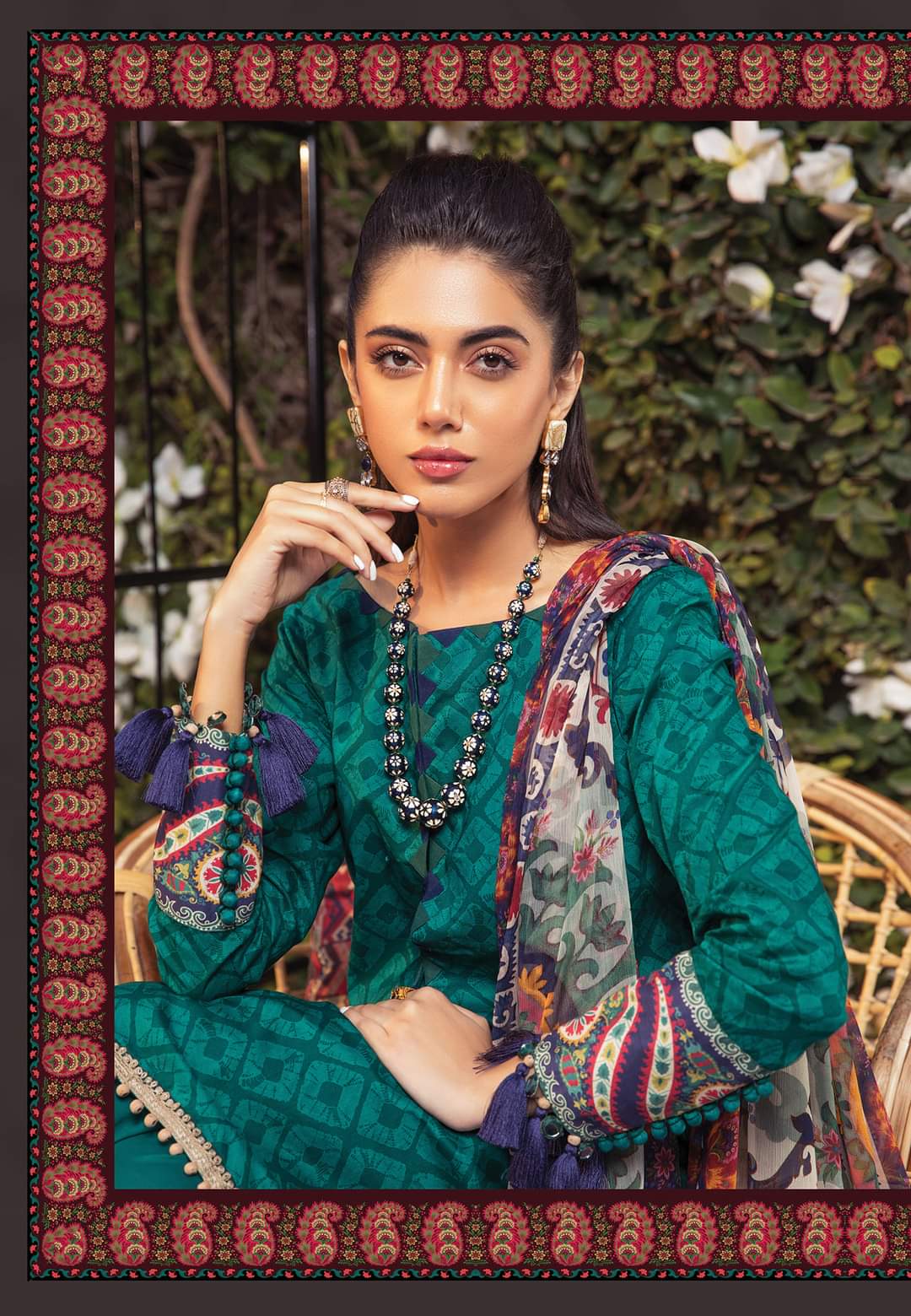 11A | Maria B | Secret Garden | Mprints Summer Lawn Collection 2022