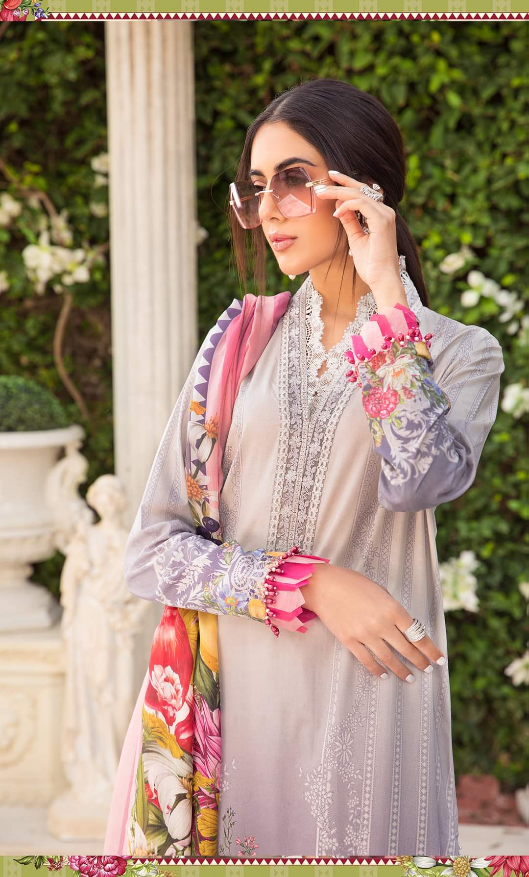 14B | Maria B | Secret Garden | Mprints Summer Lawn Collection 2022