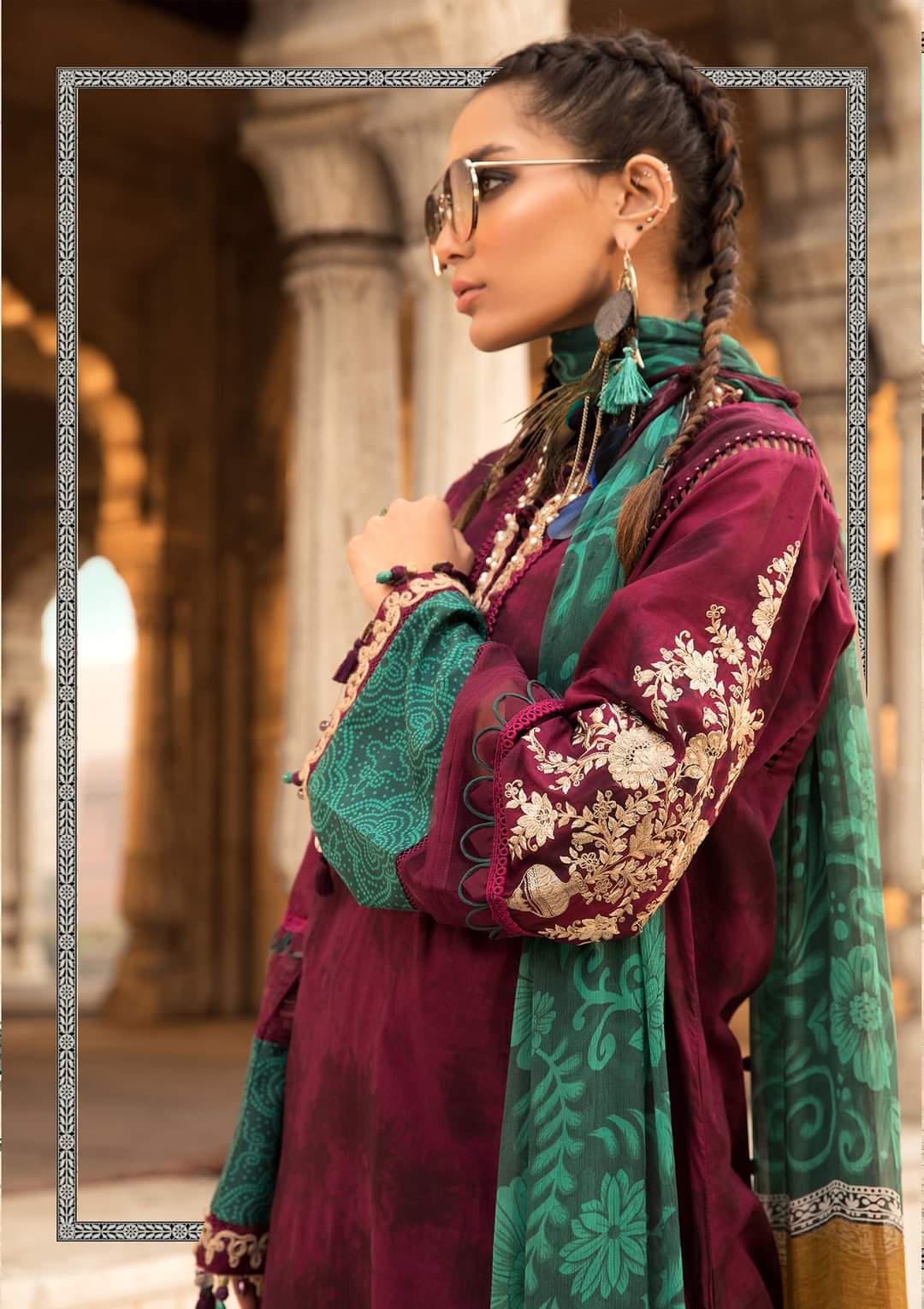 D22-14-B | Maria B | Unstitched Luxury Lawn Collection 2022