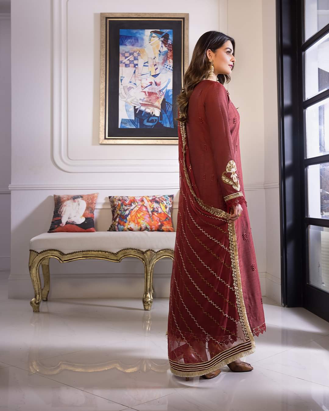 AJIM-12 | Asim Jofa | Iqra And Minal Edit | Unstitched Collection 2022