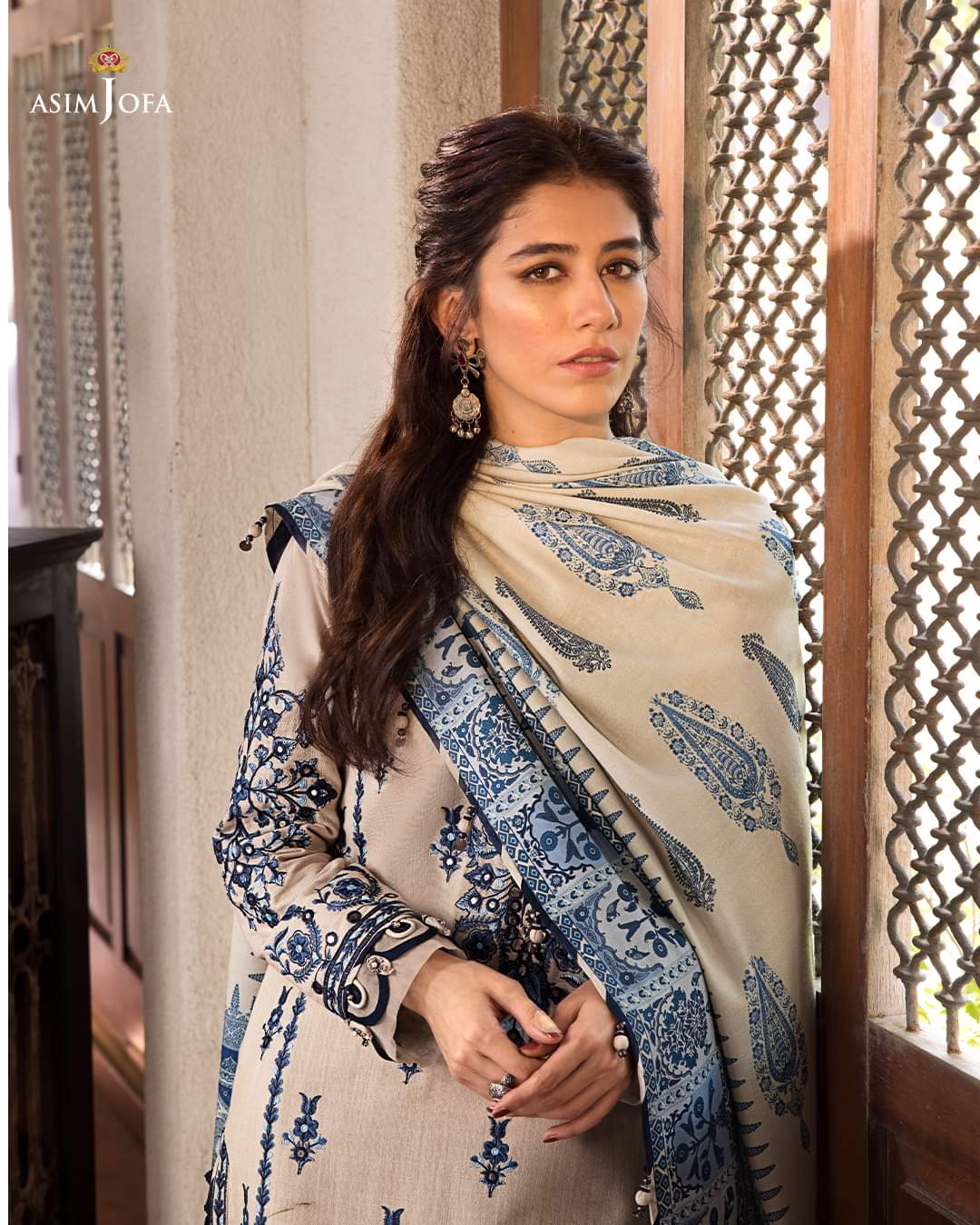 AJK-12 | Asim Jofa | The Syra Edit | Kashmiri Shawl Collection 2022