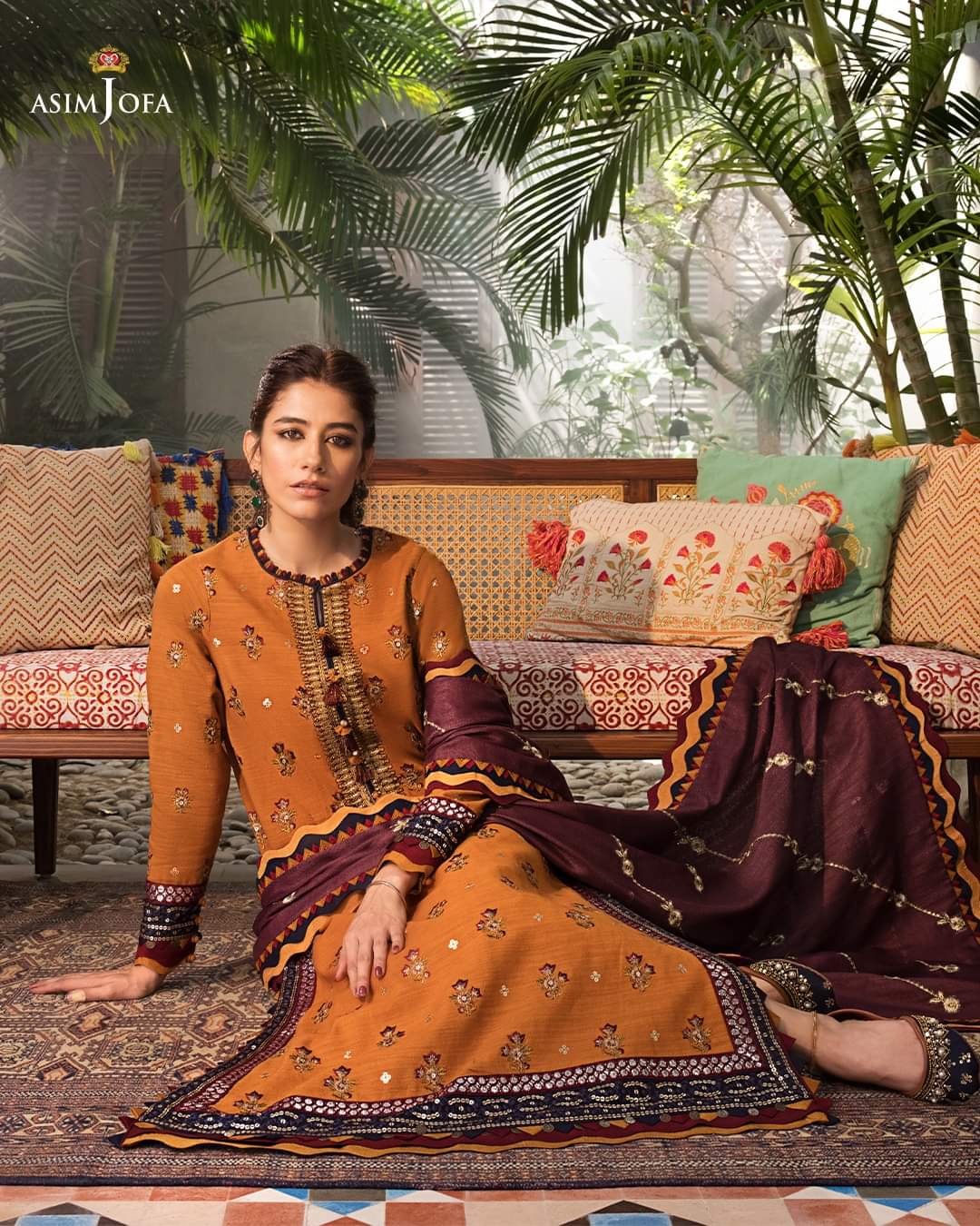 AJK-01 | Asim Jofa | The Syra Edit | Kashmiri Shawl Collection 2022