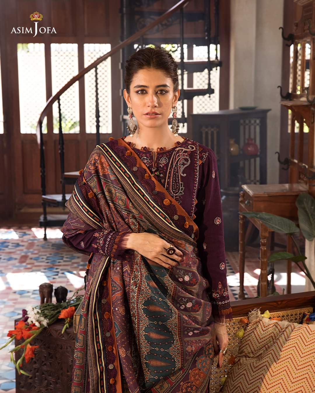 AJK-09 | Asim Jofa | The Syra Edit | Kashmiri Shawl Collection 2022