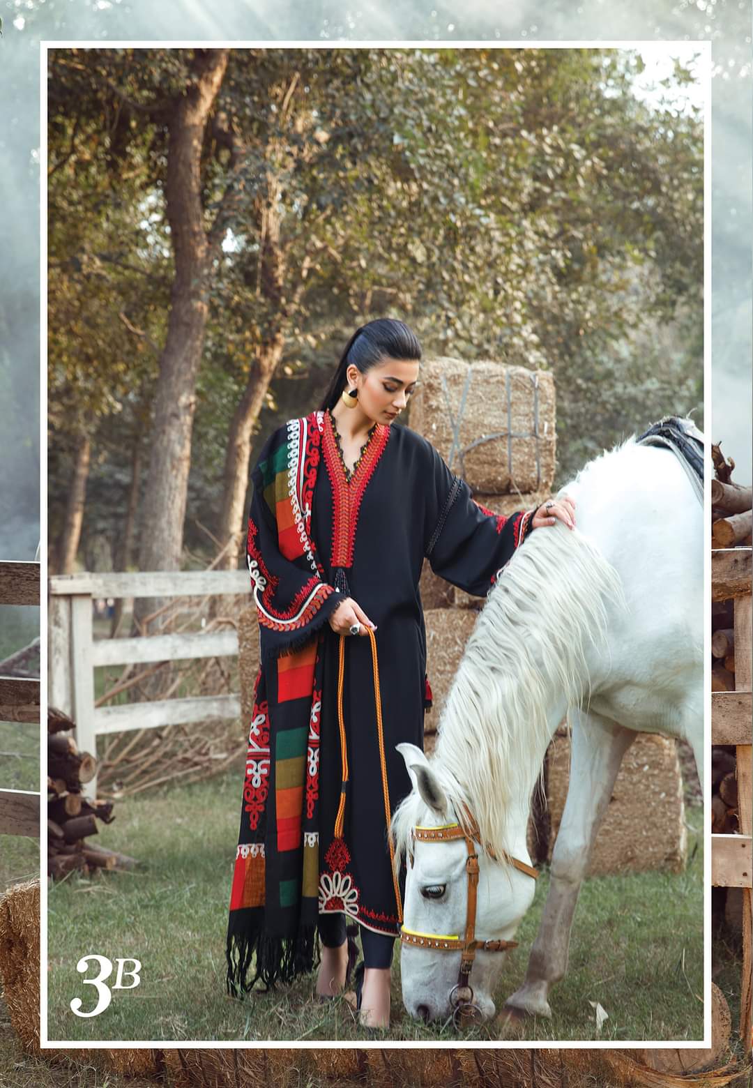 3B | Maria B | Mprints Shawls Collection 2022