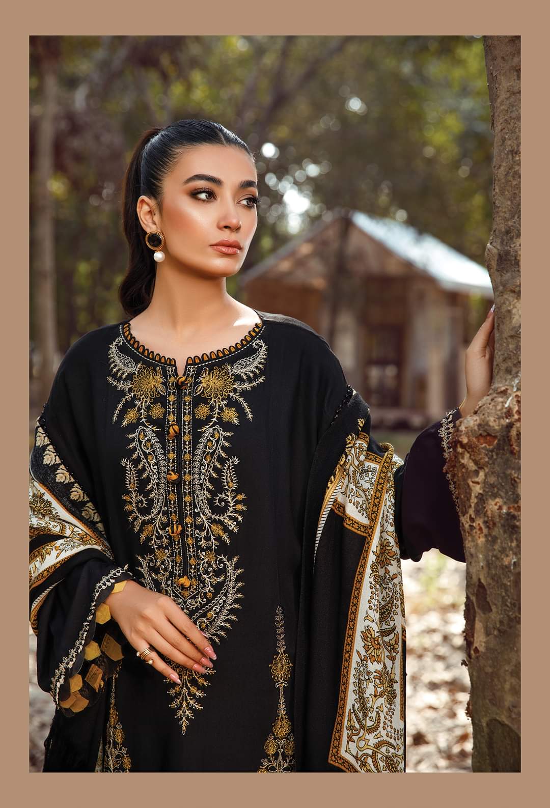 1B | Maria B | Mprints Shawls Collection 2022