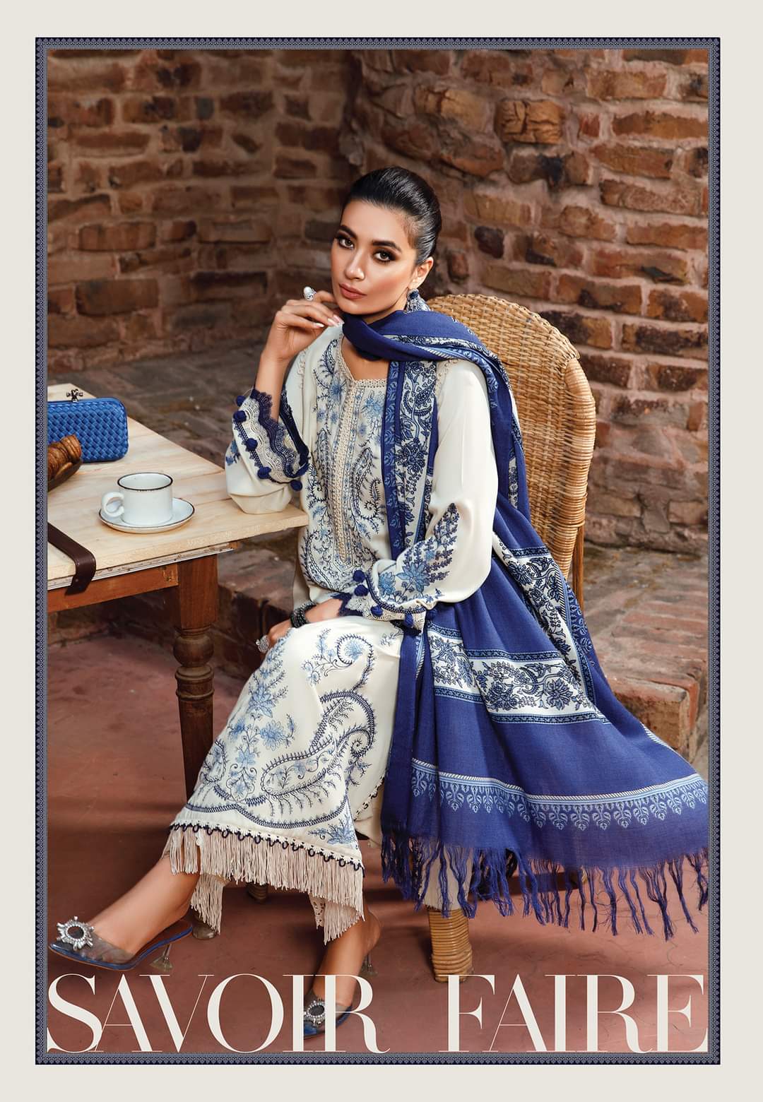1A | Maria B | Mprints Shawls Collection 2022