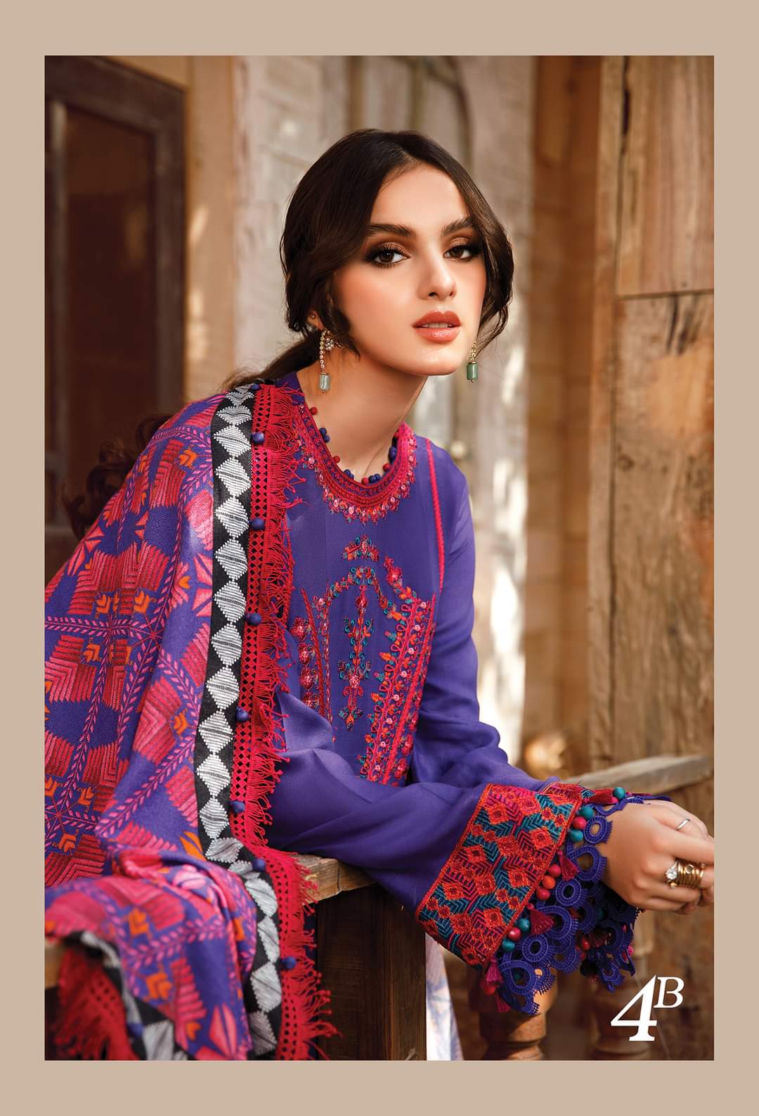 4B | Maria B | Mprints Shawls Collection 2022