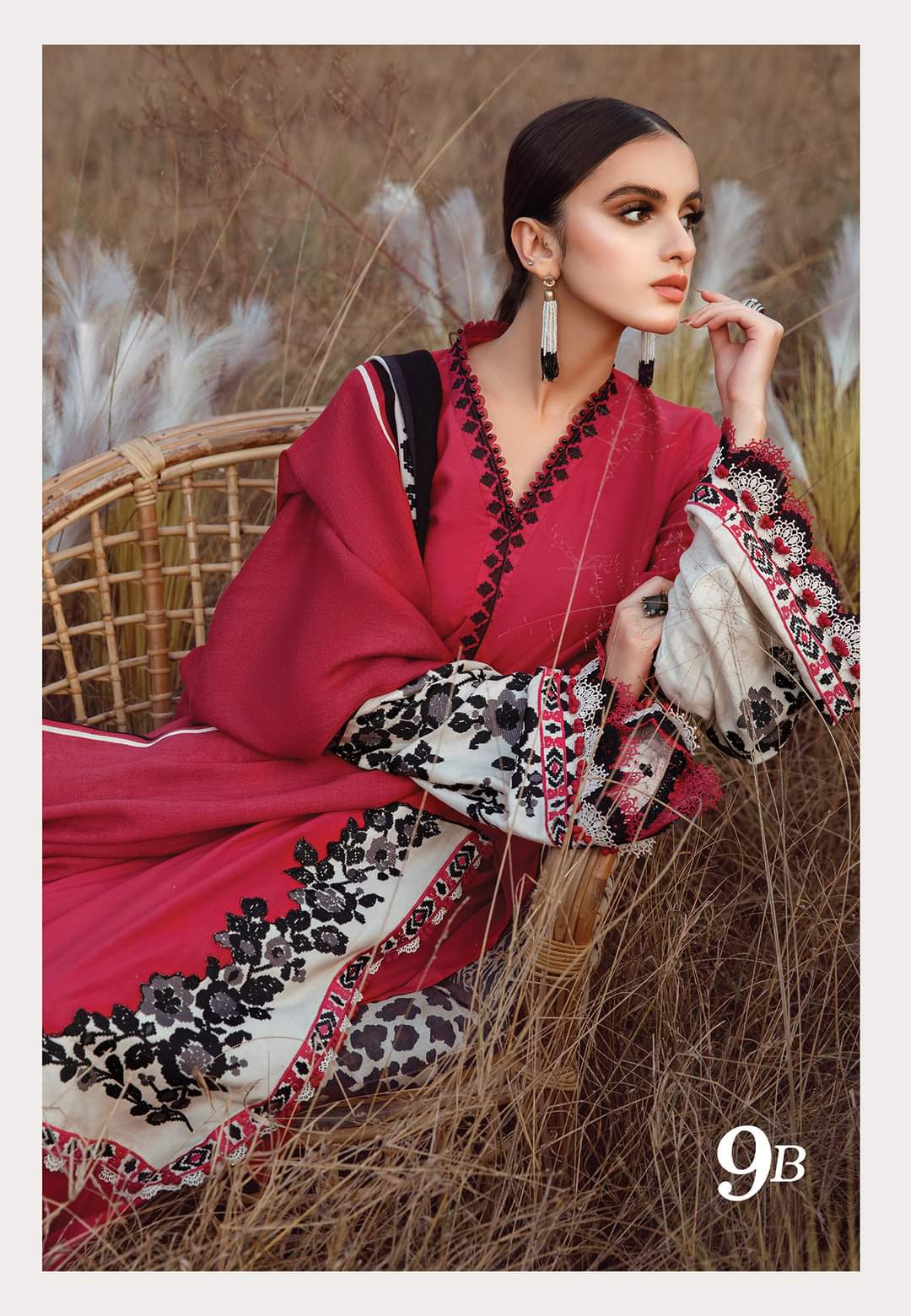 9B | Maria B | Mprints Shawls Collection 2022