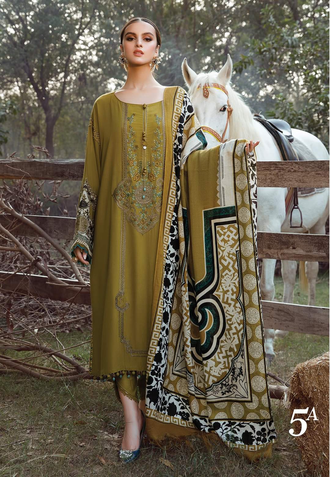 5A | Maria B | Mprints Shawls Collection 2022
