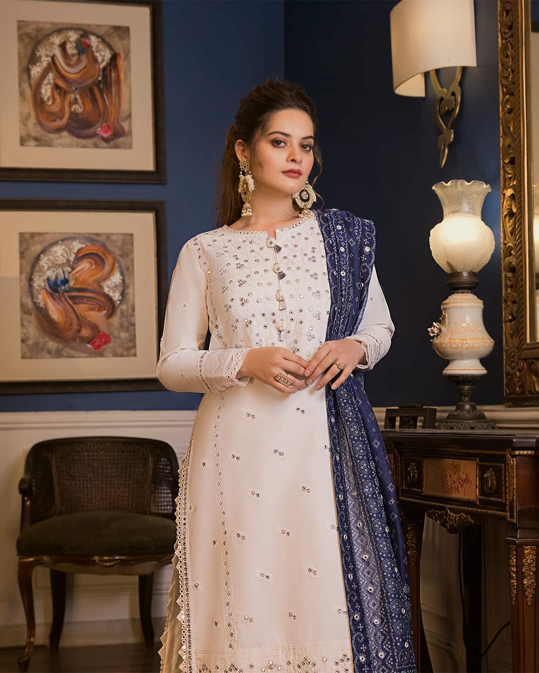 AJSM-24 | Asim Jofa | Unstitched Maahru & Noorie Collection 2023