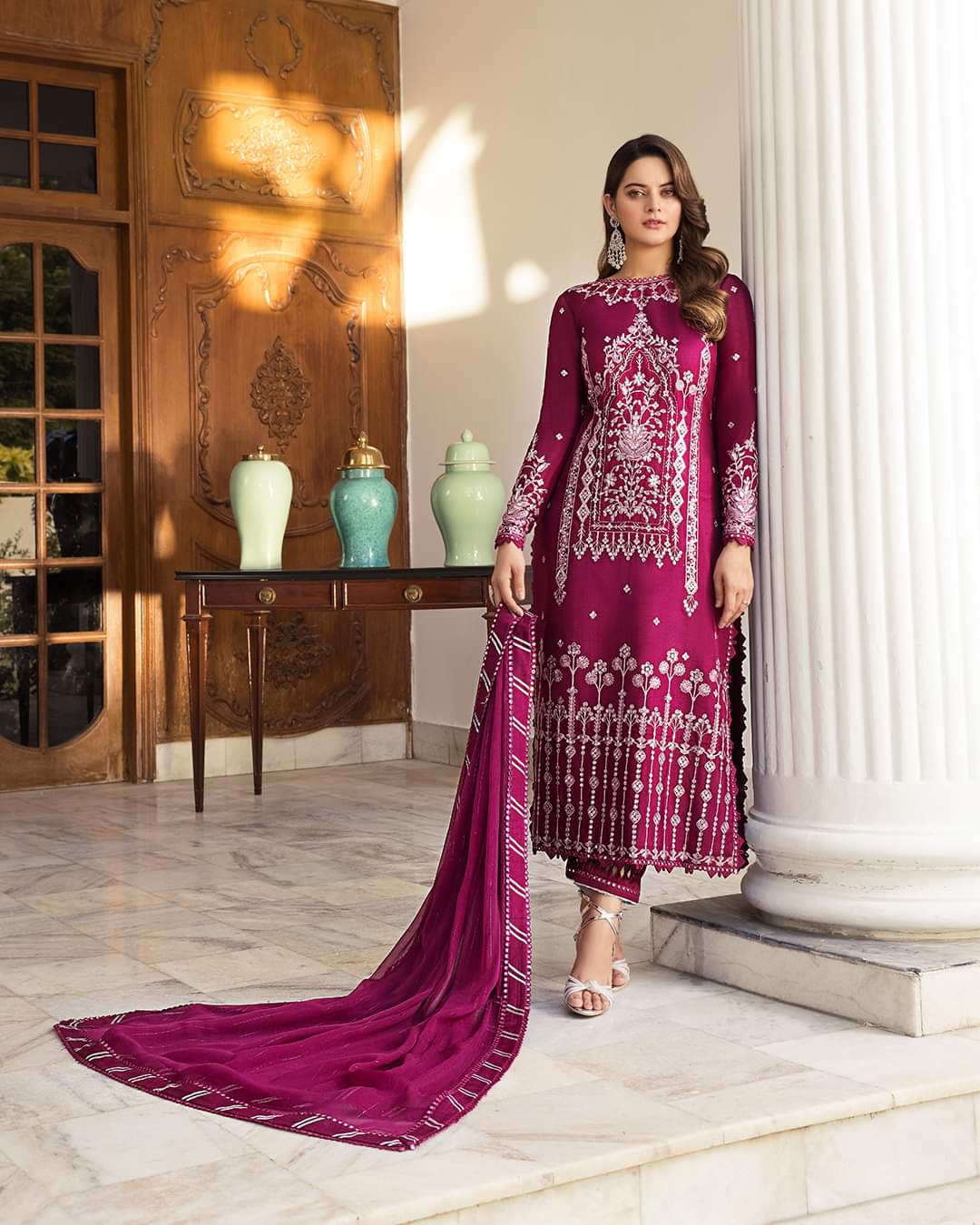 AJSM-18 | Asim Jofa | Unstitched Maahru & Noorie Collection 2023