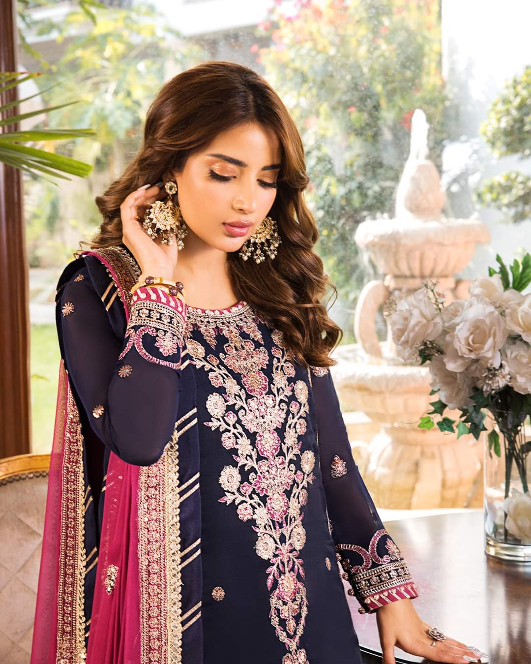 AJSM-09 | Asim Jofa | Unstitched Maahru & Noorie Collection 2023