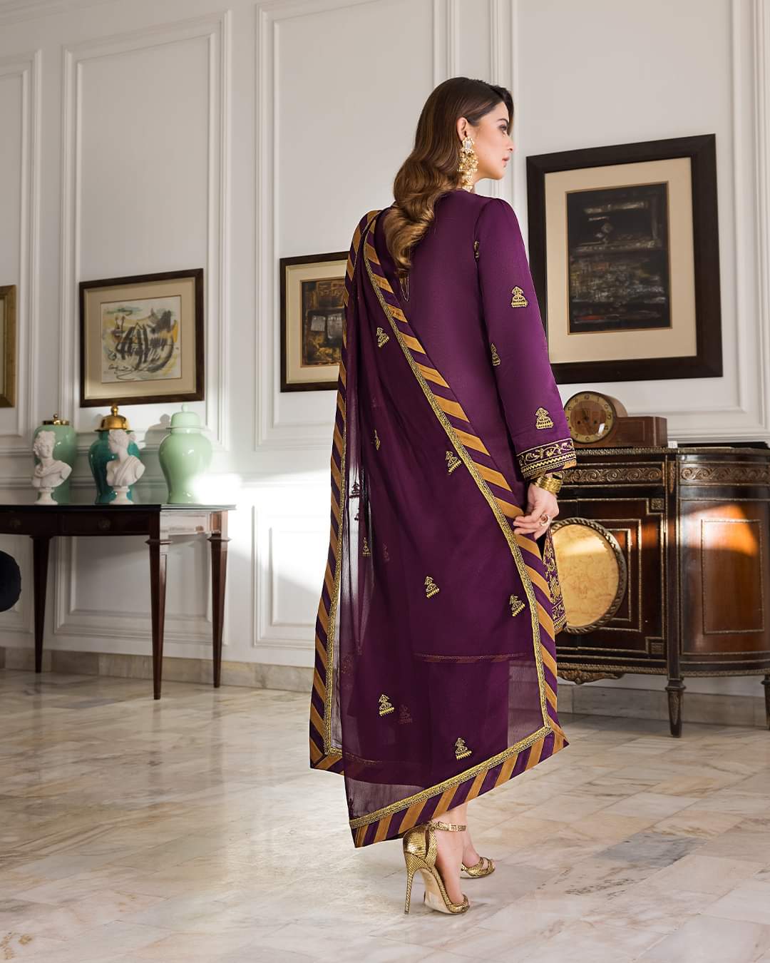 AJSM-08 | Asim Jofa | Unstitched Maahru & Noorie Collection 2023