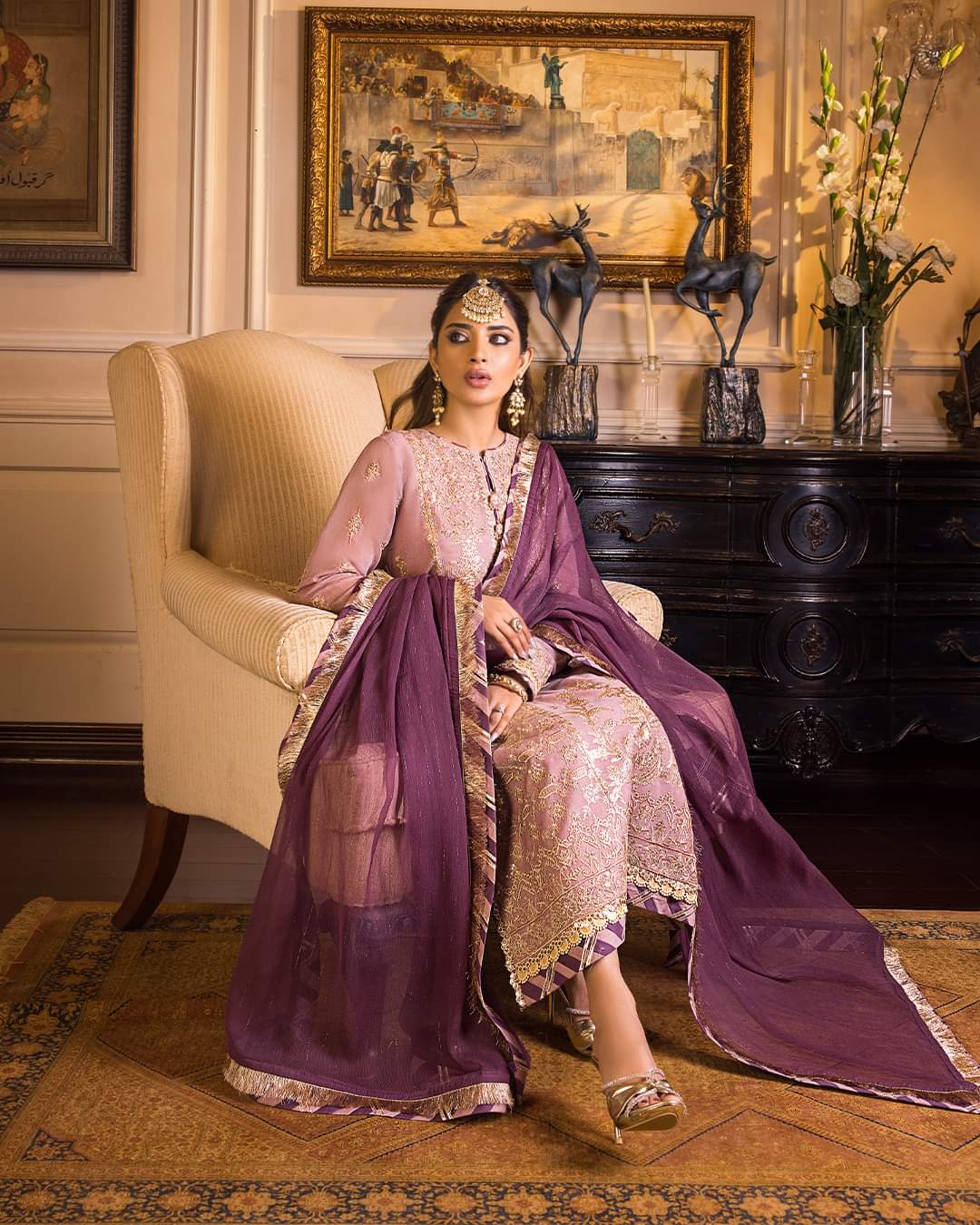 AJSM-03 | Asim Jofa | Unstitched Maahru & Noorie Collection 2023