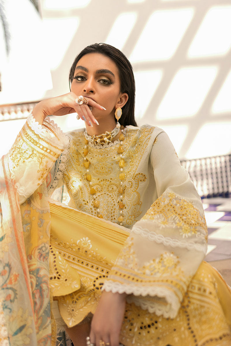 Lemon Burst - HM22-01A | Mushq | Hemline Lawn Collection 2022