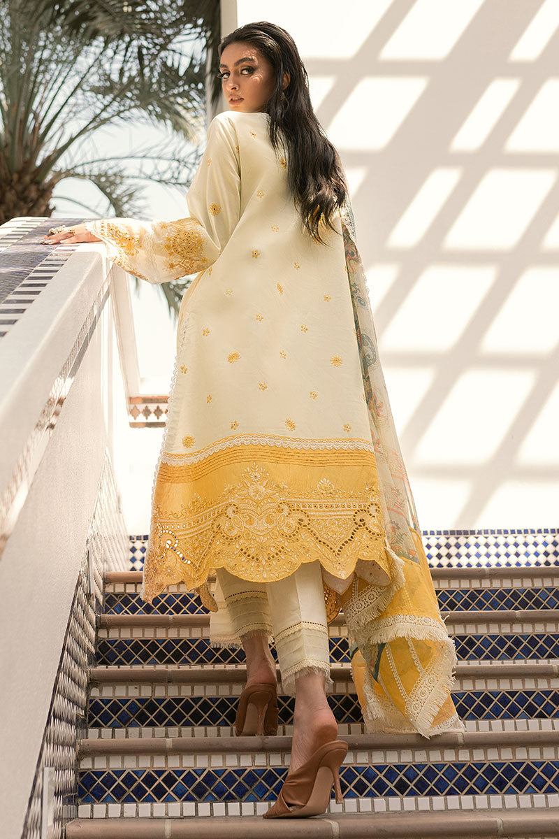 Lemon Burst - HM22-01A | Mushq | Hemline Lawn Collection 2022