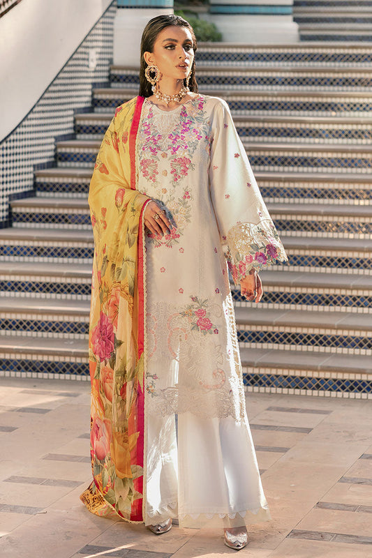French Vanilla - HM22-03B | Mushq  | Hemline Lawn Collection 2022