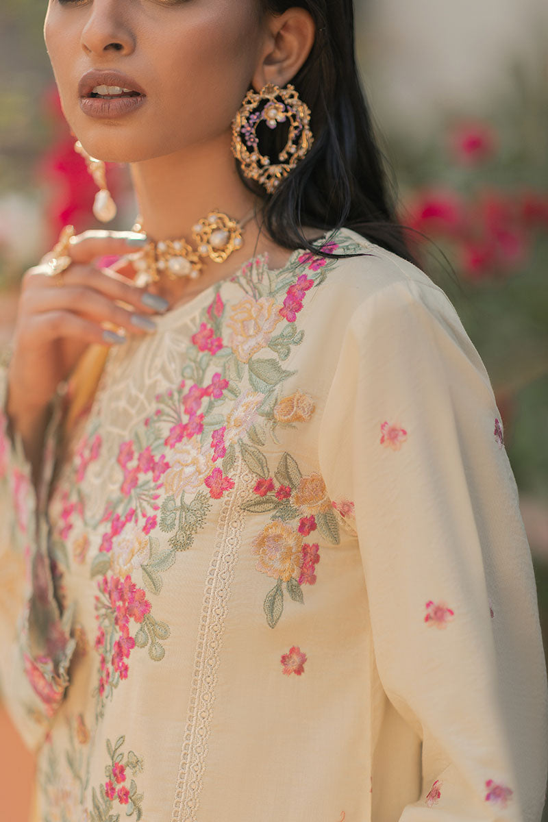 French Vanilla - HM22-03B | Mushq | Hemline Lawn Collection 2022