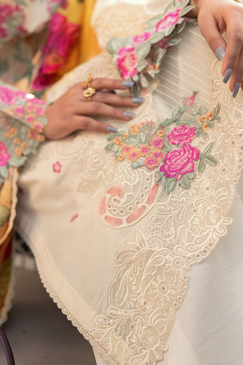 French Vanilla - HM22-03B | Mushq | Hemline Lawn Collection 2022