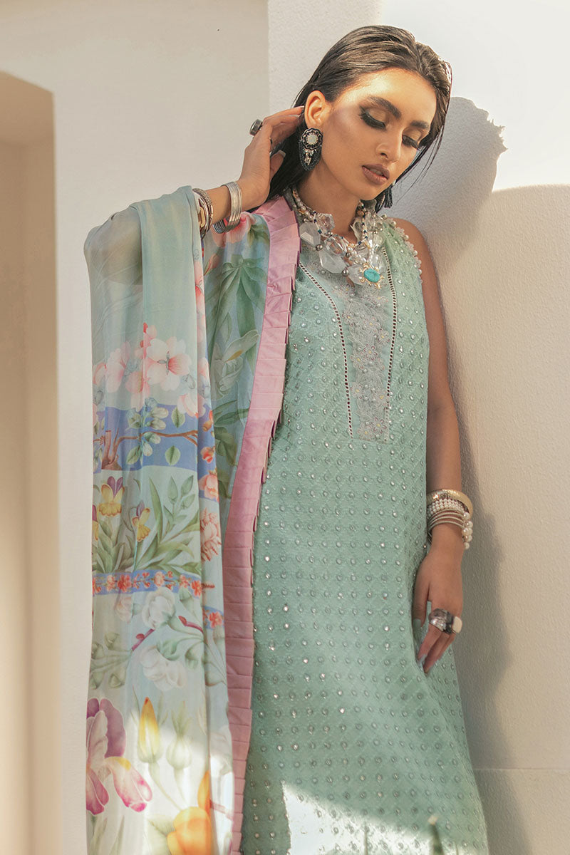 Honey Dew - HM22-04A | Mushq  | Hemline Lawn Collection 2022