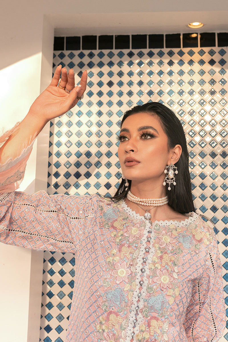 Pink Suede - HM22-04B | Mushq | Hemline Lawn Collection 2022