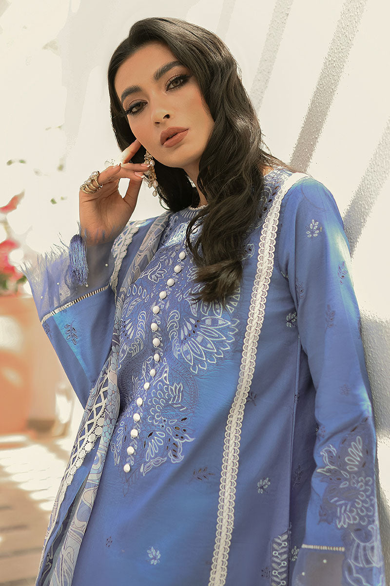 Blue Shadow - HM22-05A | Mushq | Hemline Lawn Collection 2022
