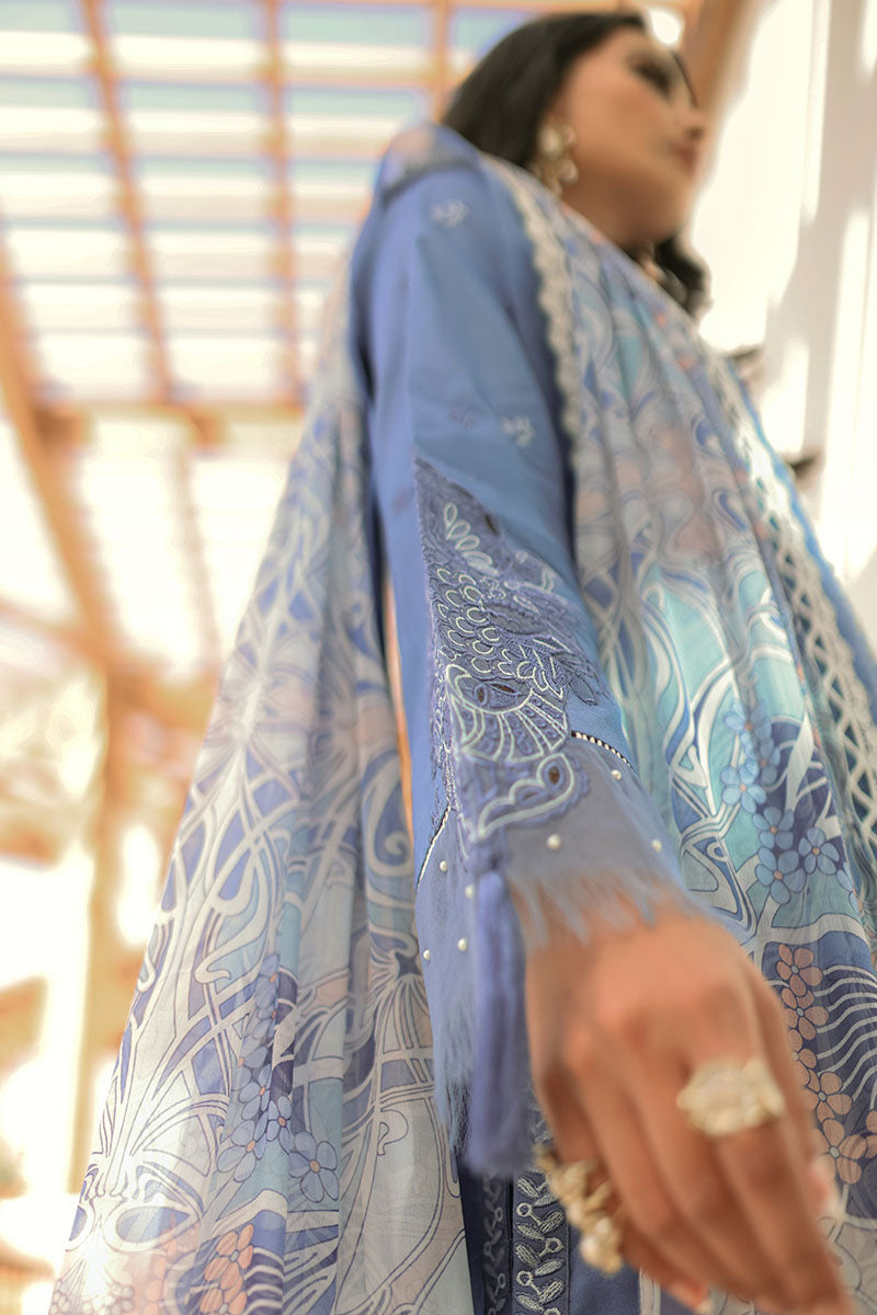 Blue Shadow - HM22-05A | Mushq  | Hemline Lawn Collection 2022