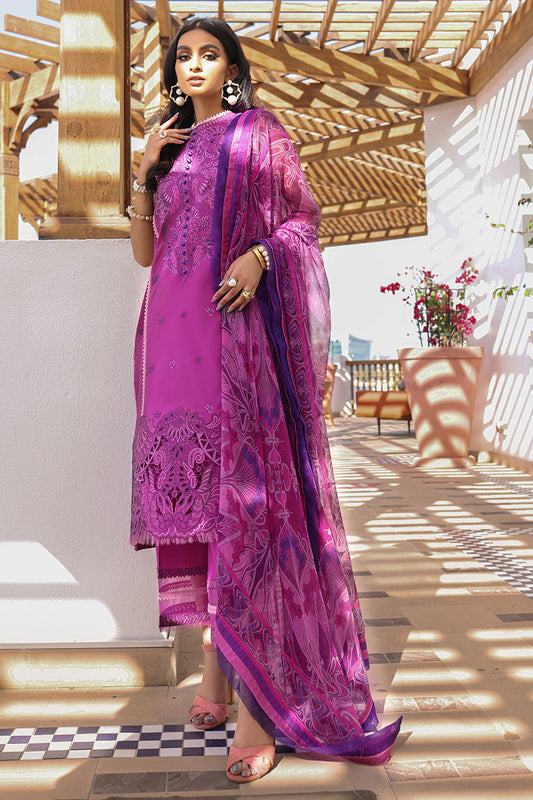 Wild Aster - HM22-05B | Mushq  | Hemline Lawn Collection 2022