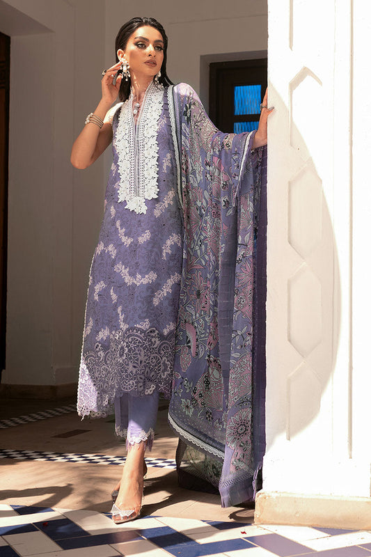 Lavender Aura - HM22-06A | Mushq  | Hemline Lawn Collection 2022